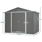 Abri de Jardin en métal - 191 x 240 x 192 cm