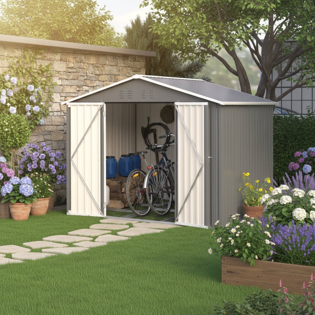 Abri de Jardin en métal - 191 x 240 x 192 cm