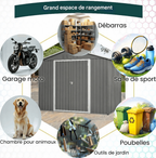 Abri de Jardin en métal - 191 x 240 x 192 cm